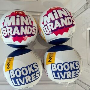 Zuru Mini Brands and Books Series 2 Balls lot of 4 NWT balls